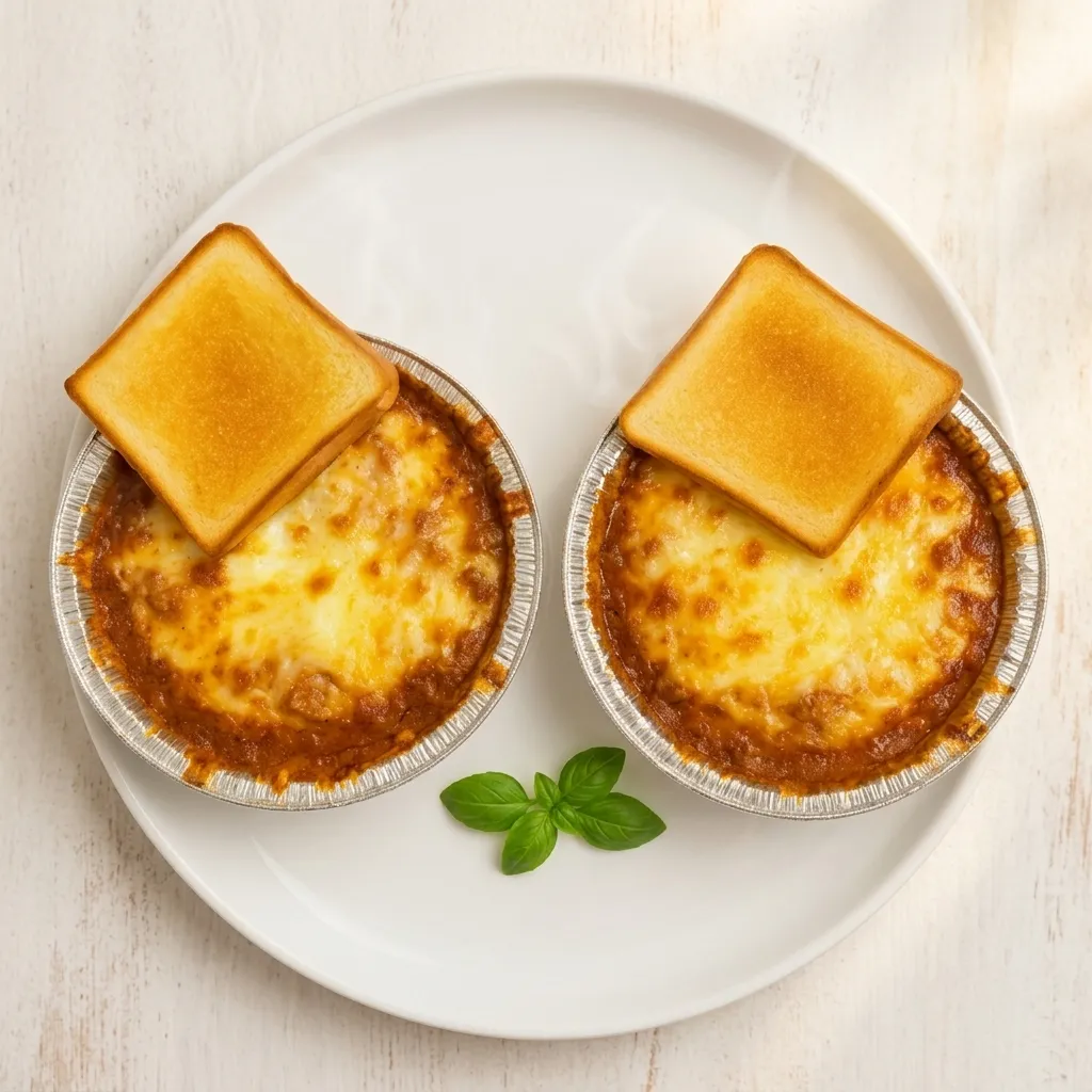 Baked lasagna for takeout at Roma's Pizzeria Italian restaurant in Calgary